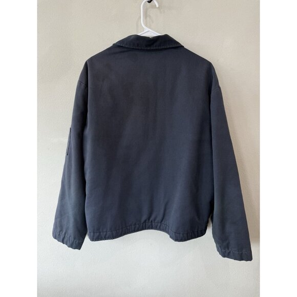 Vintage Dickies Eisenhower Jacket Mens XL Full Zip Coat Workwear Navy Blue - Picture 2 of 7